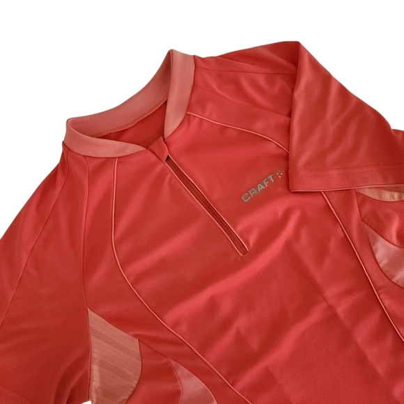 CRAFT Women's Cycling Jersey - coral pink (medium) - Picture 3 of 15